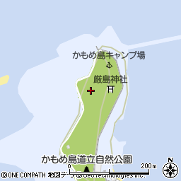 北海道江差町（檜山郡）鴎島周辺の地図