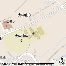 七飯町立大中山中学校周辺の地図