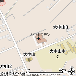 七飯町役場　大中山コモン周辺の地図