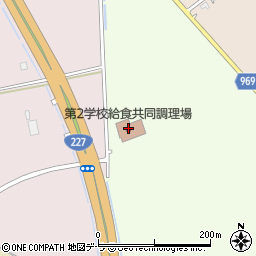 北斗市役所　総合分庁舎第２学校給食共同調理場周辺の地図