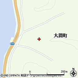北海道江差町（檜山郡）大澗町周辺の地図