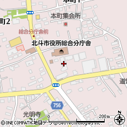 新函館農業協同組合　大野支店酪農課周辺の地図