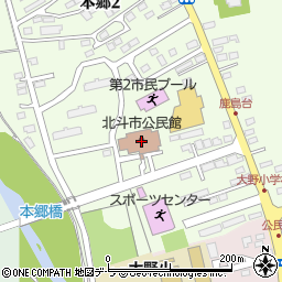 北斗市公民館周辺の地図