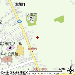 北海道北斗市本郷1丁目3周辺の地図