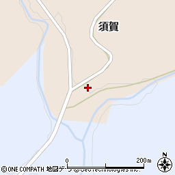北海道檜山郡厚沢部町須賀周辺の地図