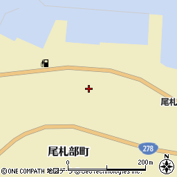 尾札部稲荷神社周辺の地図