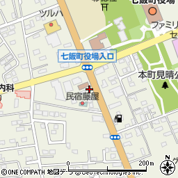 ホーム薬局　七飯店周辺の地図