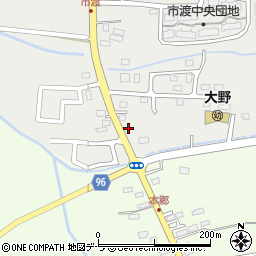 北海道北斗市市渡497-1周辺の地図