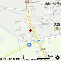 北海道北斗市市渡2-2周辺の地図