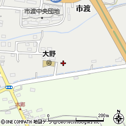 北海道北斗市市渡516-1周辺の地図