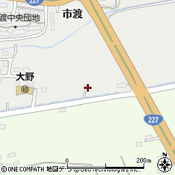 北海道北斗市市渡517-1周辺の地図