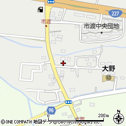 北海道北斗市市渡492周辺の地図