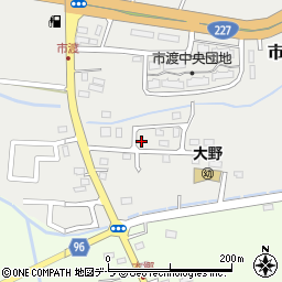 北海道北斗市市渡510-12周辺の地図