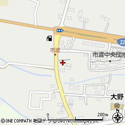 北海道北斗市市渡485-4周辺の地図