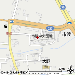 北海道北斗市市渡615-1周辺の地図