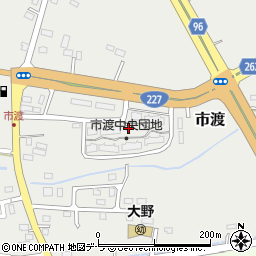 北海道北斗市市渡613-1周辺の地図