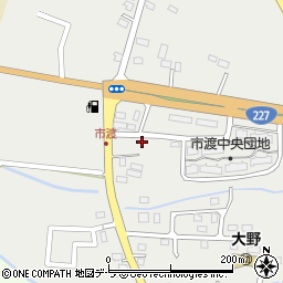 北海道北斗市市渡627-4周辺の地図