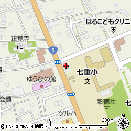 函館中央警察署七飯交番周辺の地図
