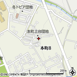 北海道亀田郡七飯町本町8丁目12周辺の地図