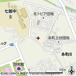 北海道亀田郡七飯町本町8丁目14周辺の地図