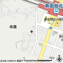 北海道北斗市市渡777-5周辺の地図