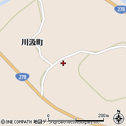 北海道函館市川汲町1348周辺の地図