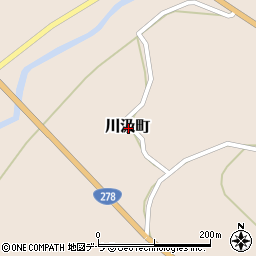 北海道函館市川汲町周辺の地図