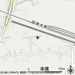 北海道北斗市市渡802-9周辺の地図
