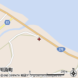 北海道函館市川汲町338周辺の地図