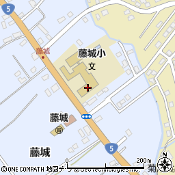 七飯町立藤城小学校周辺の地図
