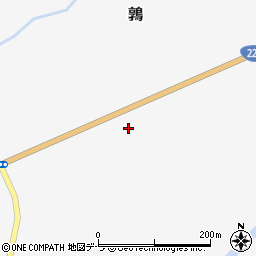 北海道檜山郡厚沢部町鶉116-4周辺の地図