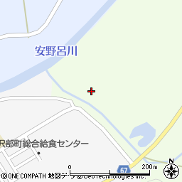 厚沢部町役場　厚沢部地区農業集落排水終末処理場周辺の地図