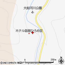 大船温泉（南茅部温泉郷）周辺の地図