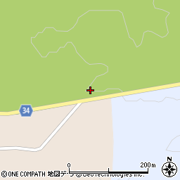 襟裳公園線周辺の地図