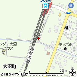 北海道亀田郡七飯町大沼町4-4周辺の地図