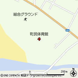 乙部町民プール周辺の地図