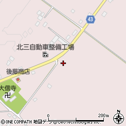 北海道亀田郡七飯町上軍川581周辺の地図