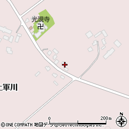 北海道亀田郡七飯町上軍川358周辺の地図