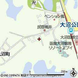 北海道亀田郡七飯町大沼町90周辺の地図