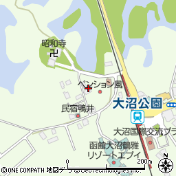 北海道亀田郡七飯町大沼町215周辺の地図