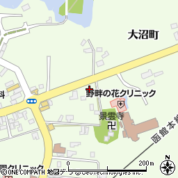 北海道亀田郡七飯町大沼町323周辺の地図