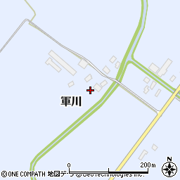 北海道亀田郡七飯町軍川周辺の地図