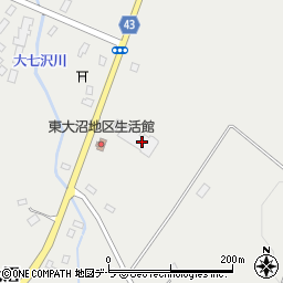 七飯町役場　東大沼会館周辺の地図