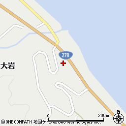 北海道茅部郡鹿部町大岩48-8周辺の地図