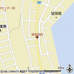 青苗港前周辺の地図