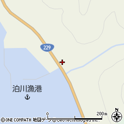 北海道二海郡八雲町熊石泊川町34周辺の地図