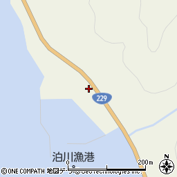 北海道二海郡八雲町熊石泊川町66周辺の地図