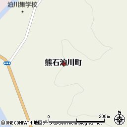 北海道二海郡八雲町熊石泊川町周辺の地図