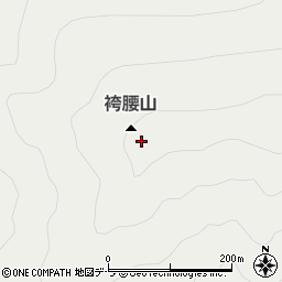 袴腰山周辺の地図