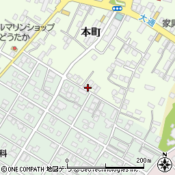 北海道茅部郡森町本町164-6周辺の地図